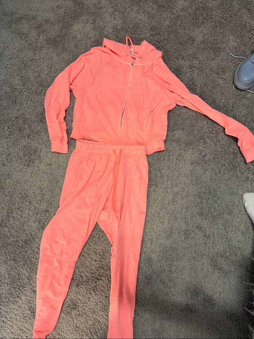 Victoria's Secret Coral Pink Jogger Set